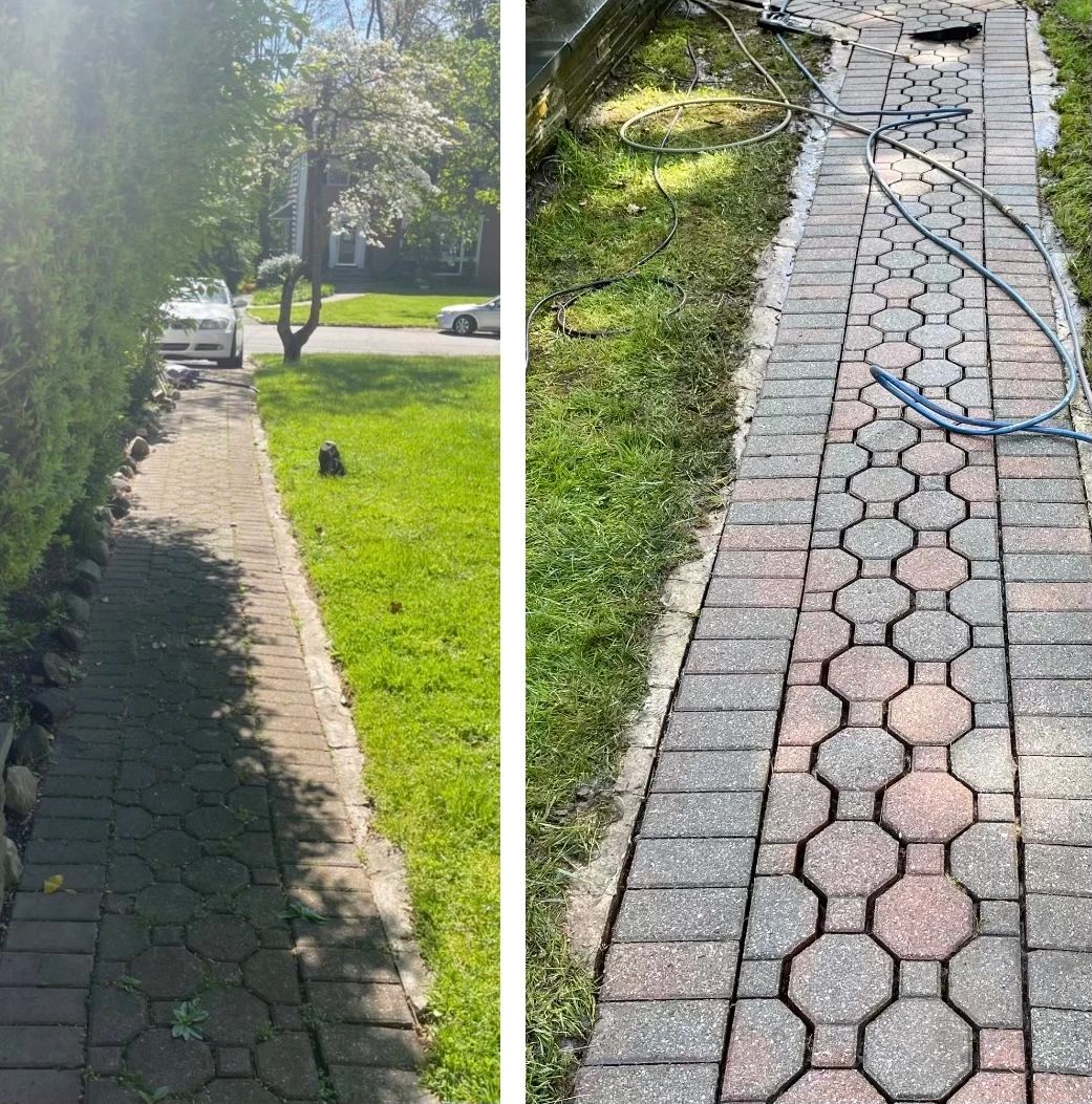 Prime Temp HVACR crew power washing in action