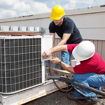 Residential AC unit installation